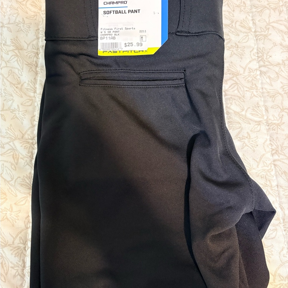 CHAMPRO Women's Black Softball Pants